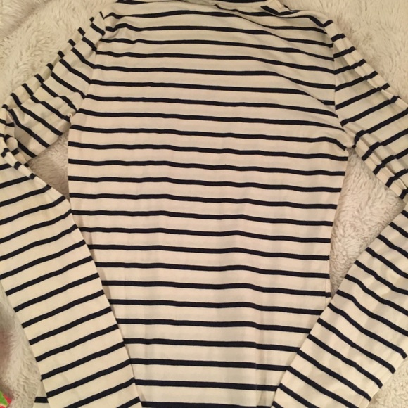 🌟5/$25⚡️ H&M Divided long sleeved cotton navy striped dress - Picture 7 of 10